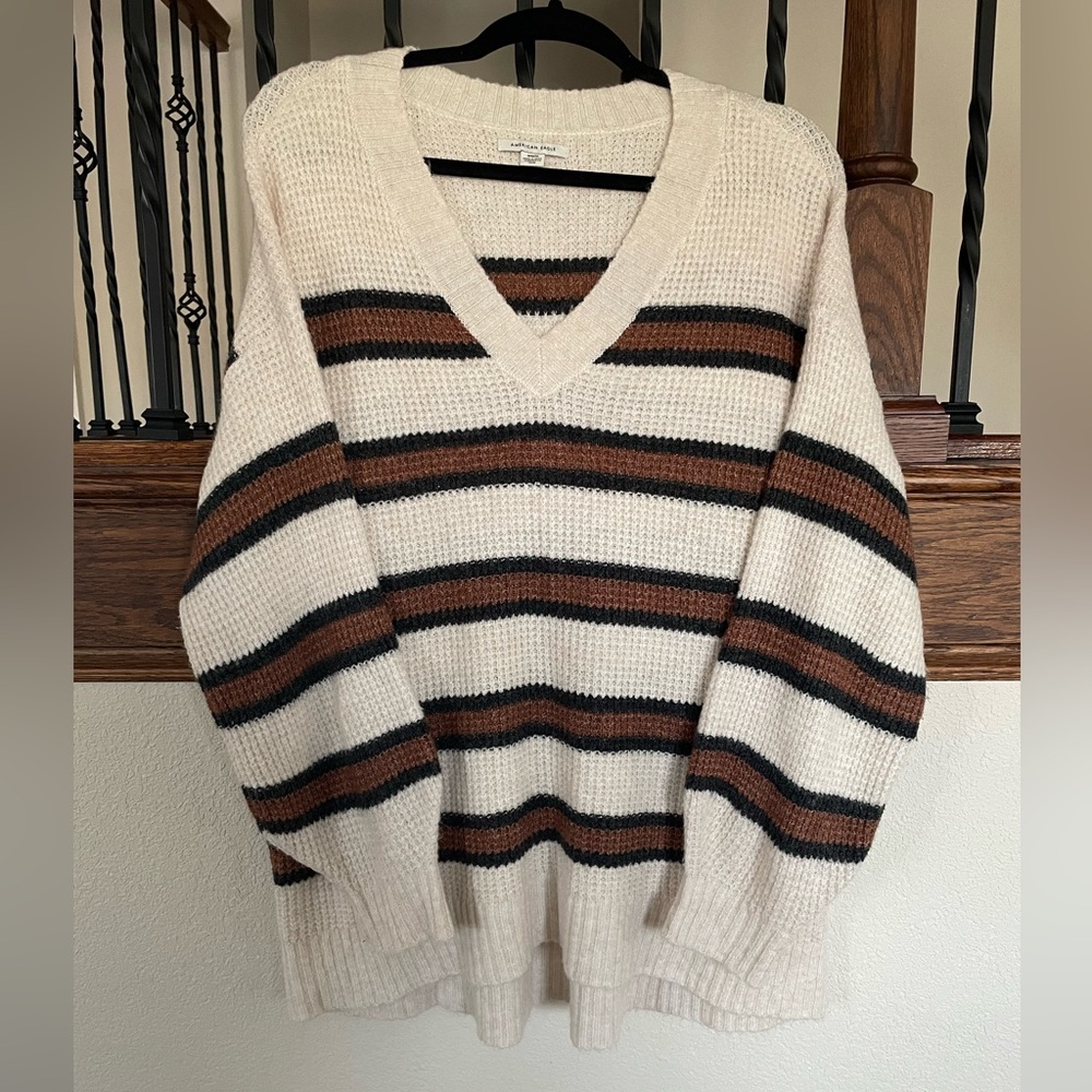 Striped American Eagle Sweater